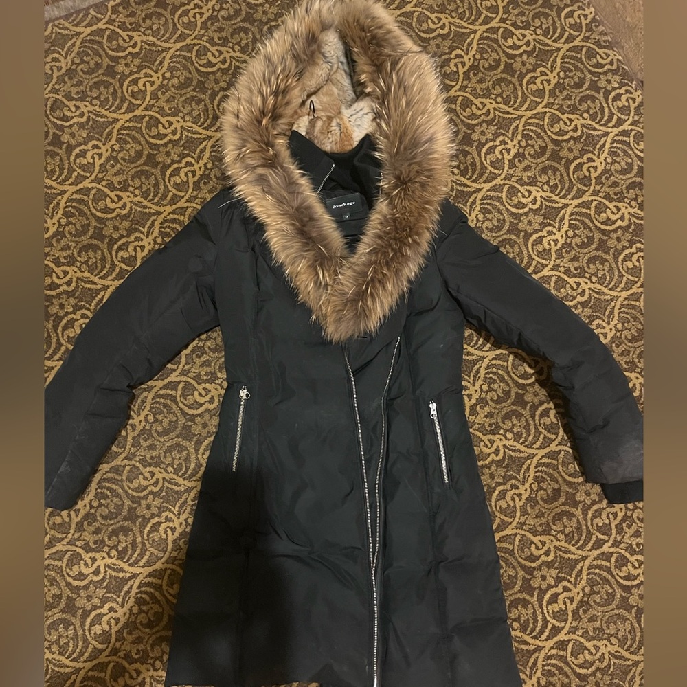 Mackage Down Jacket with real fur trim. Size XS/S - Picture 3 of 12
